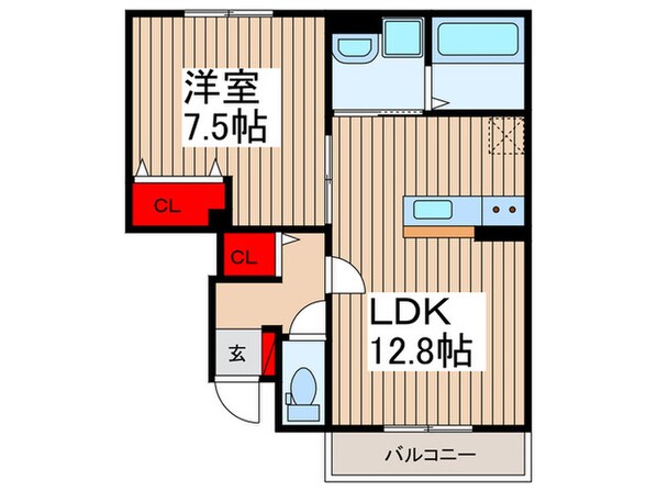 コンフォートはしばの物件間取画像